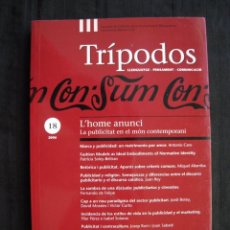 Libros de segunda mano: TRIPODOS - LLENGUATGE / PENSAMENT / COMUNICACIO - Nº 18 - AÑO 2006 - EN CATALA.