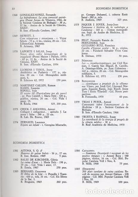 Libros de segunda mano: Cat&agrave;leg llibres editats en catal&agrave;. I.N.L.E., 1973 - Foto 3