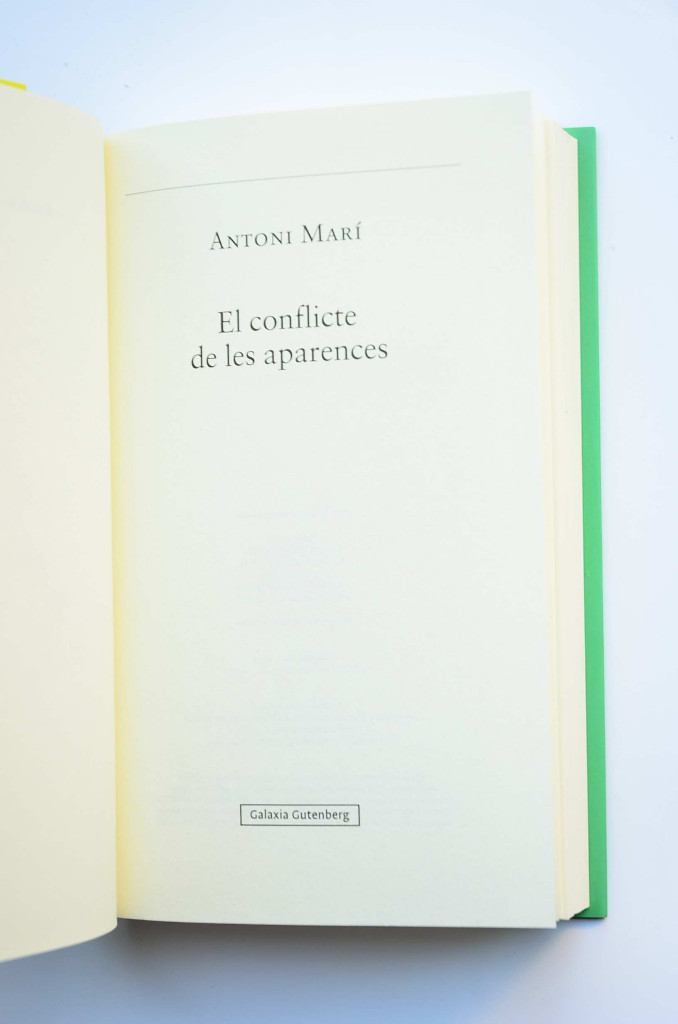 Libros de segunda mano: El conflicte de les aparences - MAR&Iacute;, Antoni - Foto 3