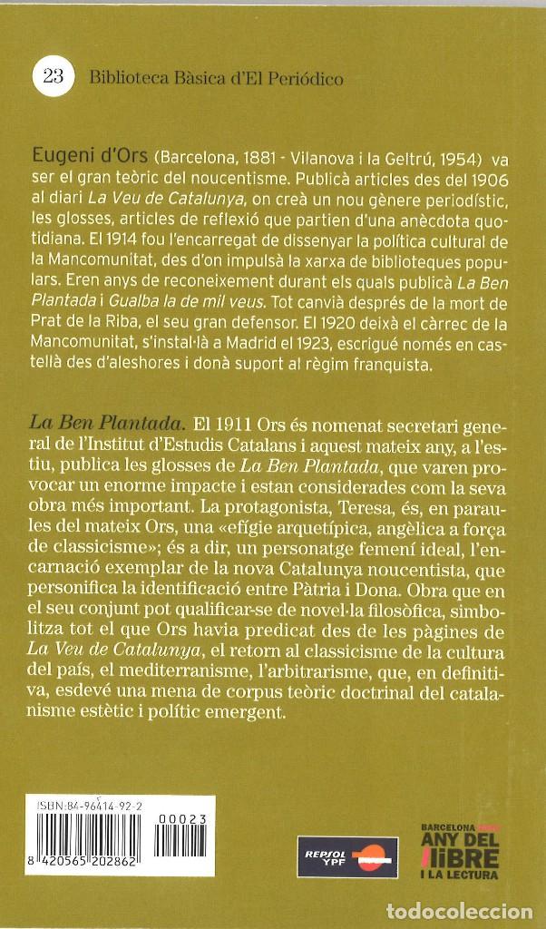 Libros de segunda mano: La Ben Plantada. Eugeni dOrs. En catal&aacute;n - Foto 2