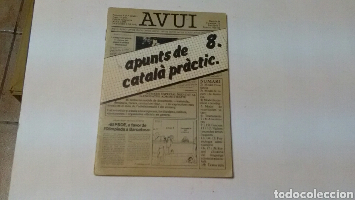 Libros de segunda mano: Apunts de catal&agrave; pr&agrave;ctic . Avui . - Foto 1