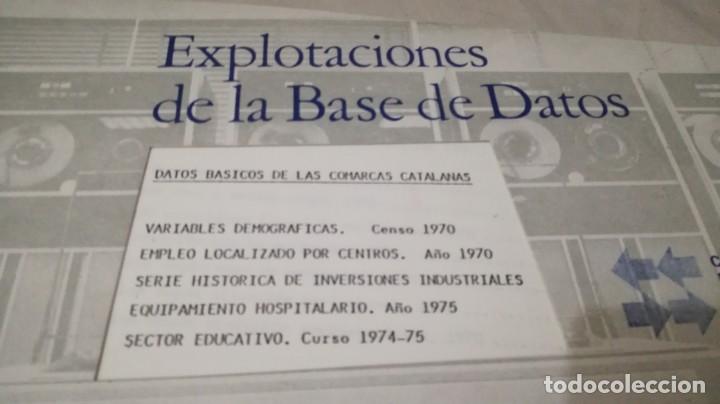 Libros de segunda mano: DATOS BASICOS DE LAS COMARCAS CATALANAS-VARIABLES DEMOGRAFICAS-EMPLEO-INVERSIONES INDUSTRIALES-HOSPI - Foto 2
