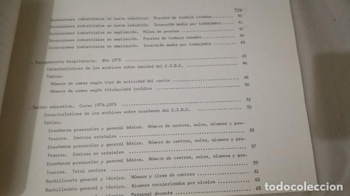 Libros de segunda mano: DATOS BASICOS DE LAS COMARCAS CATALANAS-VARIABLES DEMOGRAFICAS-EMPLEO-INVERSIONES INDUSTRIALES-HOSPI - Foto 4
