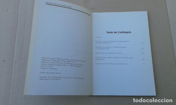 Libros de segunda mano: ACCI&Oacute; PER UN FUTUR COM&Uacute; - Foto 2