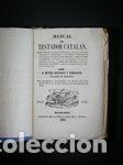 Second hand books: MANUAL DEL TESTADOR CATALAN - BALCELLS TARRAGONA, MANUEL