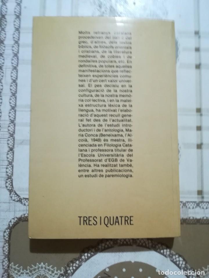 Libros de segunda mano: Els refranys catalans - Maria Conca - en catal&agrave; - Foto 2