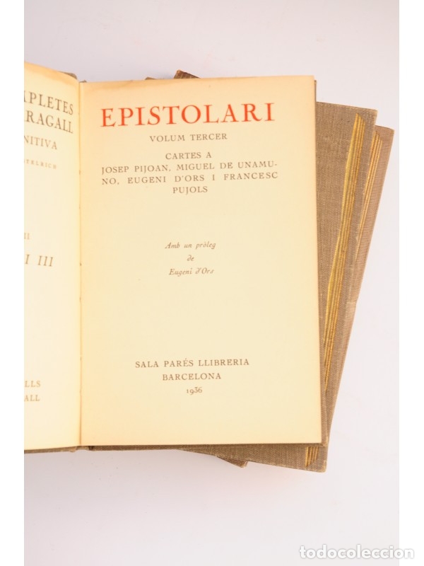 Libros de segunda mano: Epistolari - MARAGALL, Joan - Foto 8