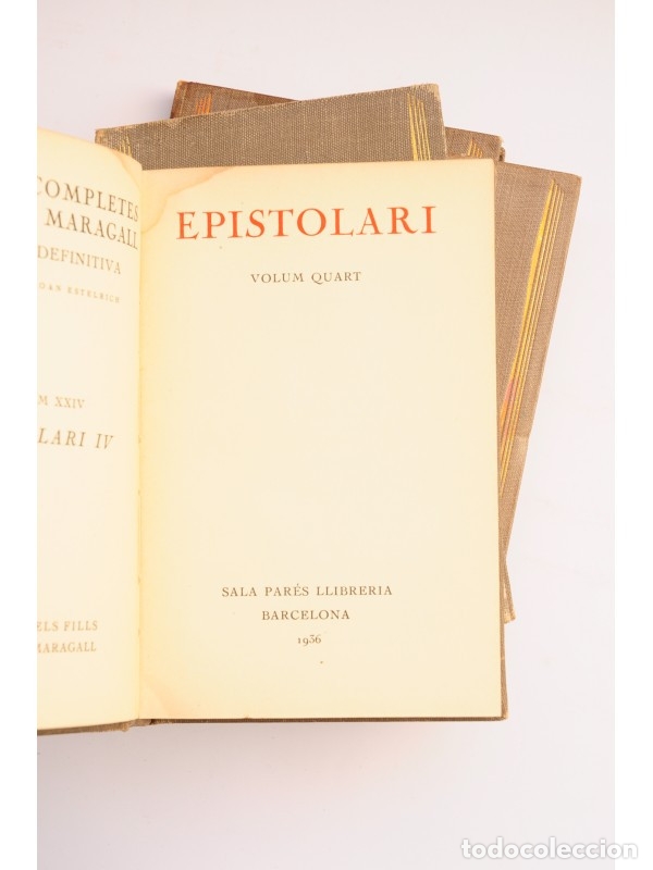 Libros de segunda mano: Epistolari - MARAGALL, Joan - Foto 10