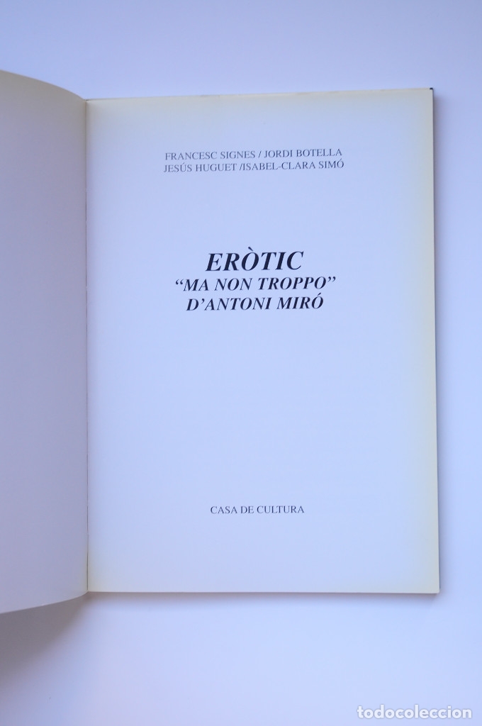 Libros de segunda mano: Er&ograve;tic. Ma non troppo - MIR&Oacute;, Antoni - Foto 2