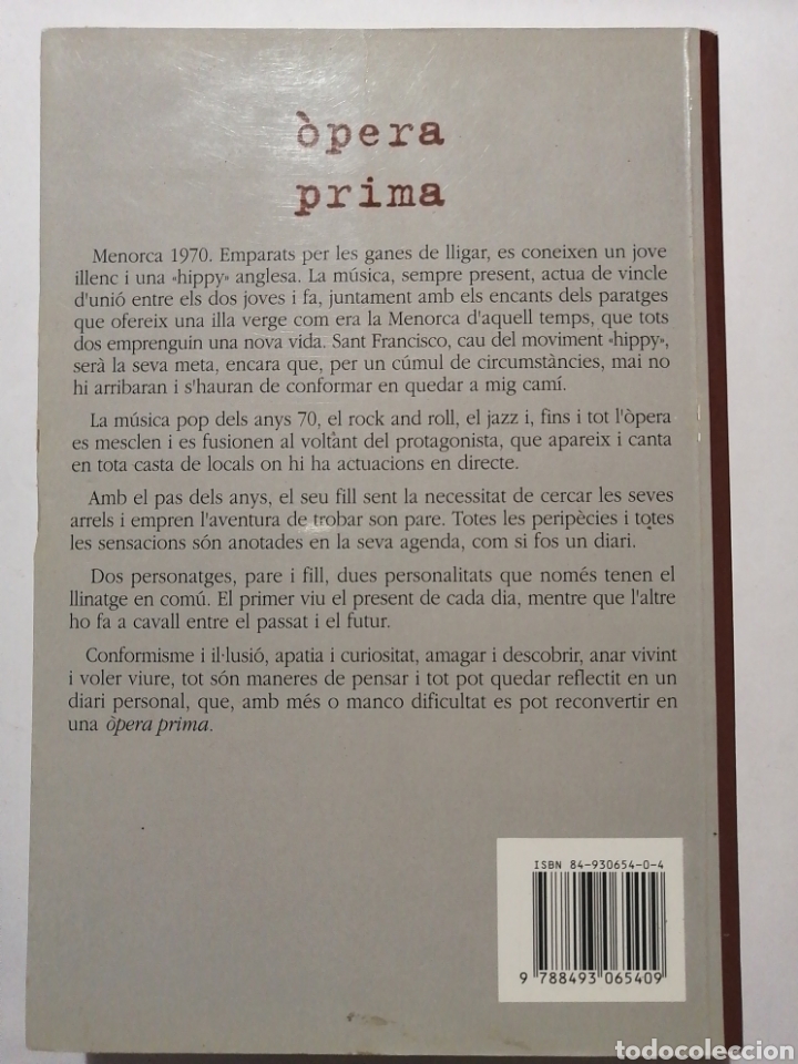Libros de segunda mano: &Ograve;PERA PRIMA - LLU&Iacute;S MANGADO - Foto 2