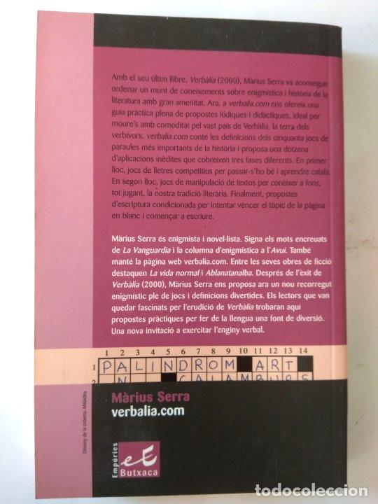 Libros de segunda mano: Verbalia.com - Marius Serra - Edici&oacute; en catal&agrave; - Foto 2
