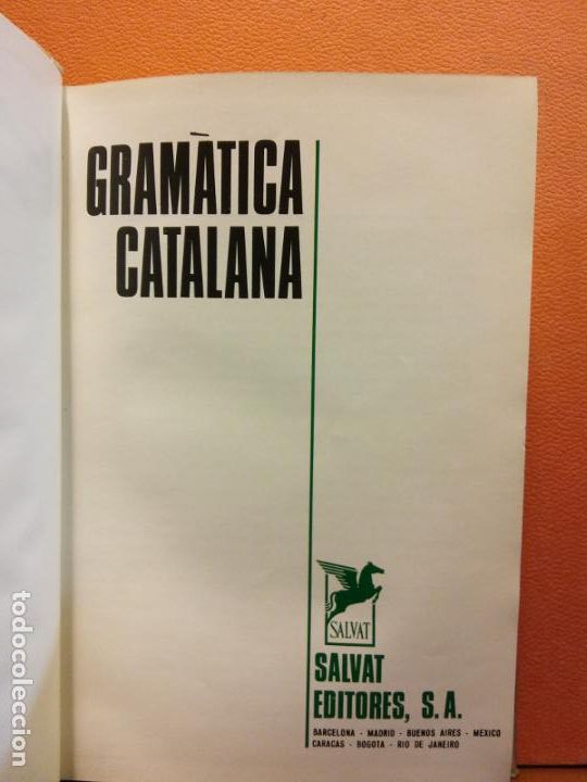Libros de segunda mano: GRAMATICA CATALANA. SALVAT EDITORES - Foto 1