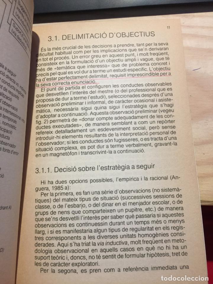 Libros de segunda mano: Observaci&oacute; a lescola - Anguera Argilaga, M. Teresa - Foto 5