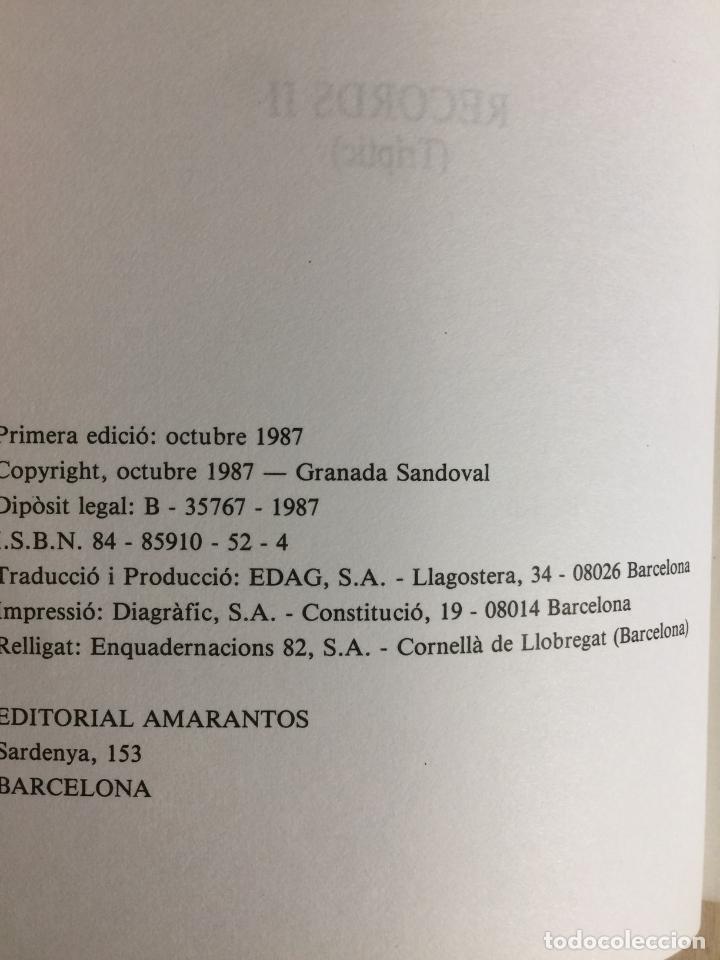 Libros de segunda mano: Recuerdos 2 / Records 2 - Granada Sandoval - Foto 3