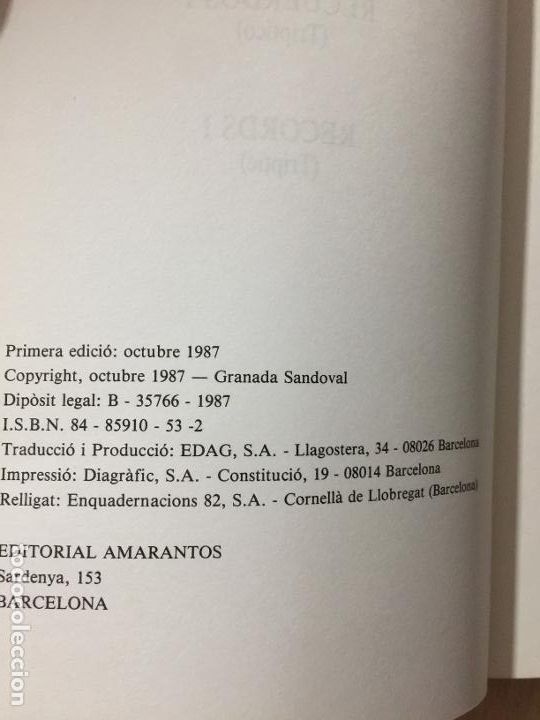 Libros de segunda mano: Recuerdos 1 / Records 1 - Granda Sandoval - Foto 3
