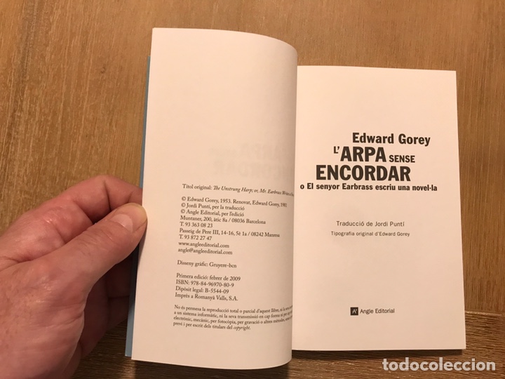 Libros de segunda mano: L&rsquo;arpa sense encordar Edward Gorey - Foto 3