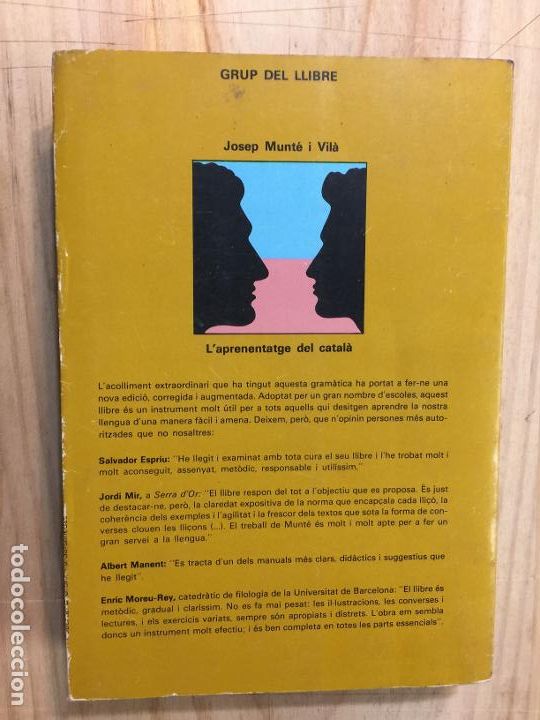 Libros de segunda mano: Laprenentatge del Catal&agrave;. Gram&agrave;tica B&agrave;sica - Josep Munt&eacute; - Foto 2