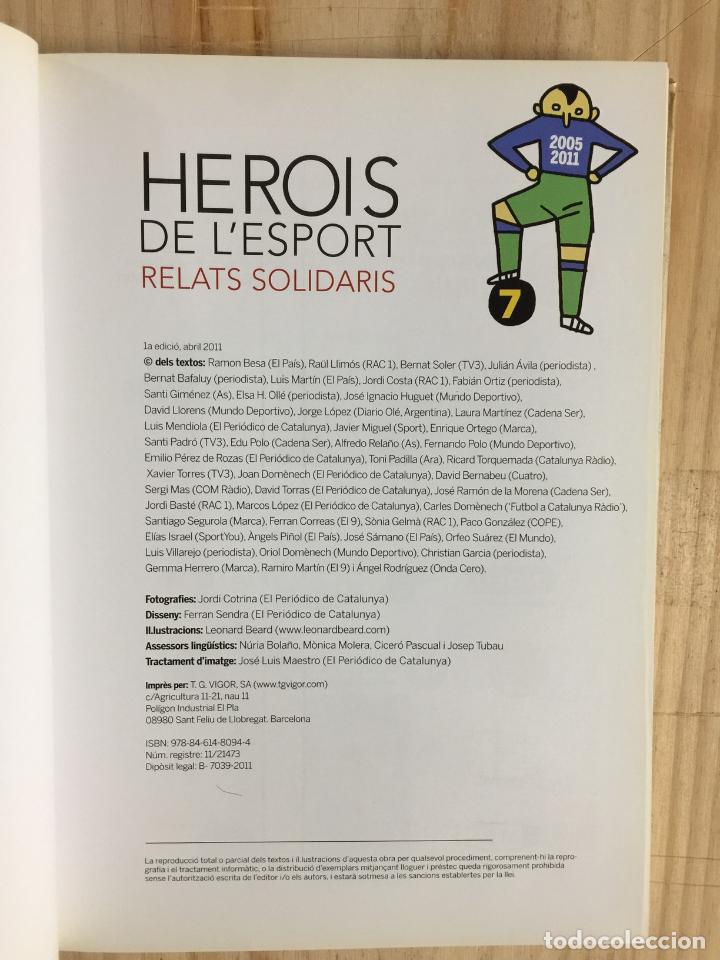 Libros de segunda mano: Herois de lesport. Relats solidaris - Varios - Foto 2