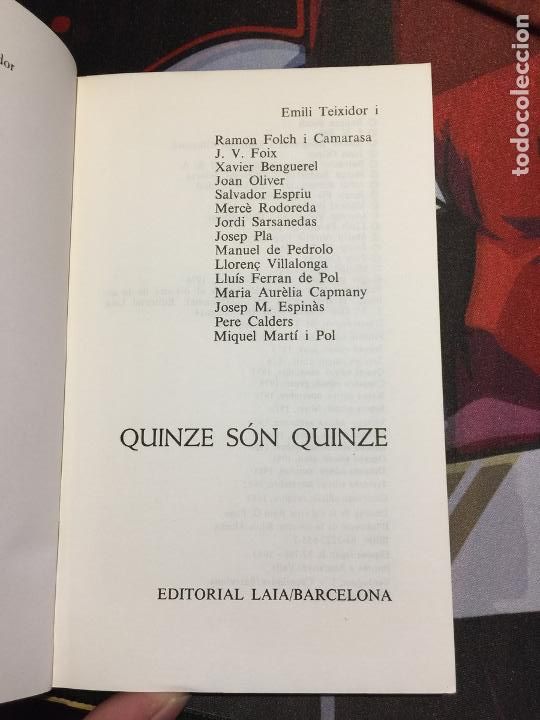 Libros de segunda mano: Quinze s&oacute;n quinze - Varios - Foto 3