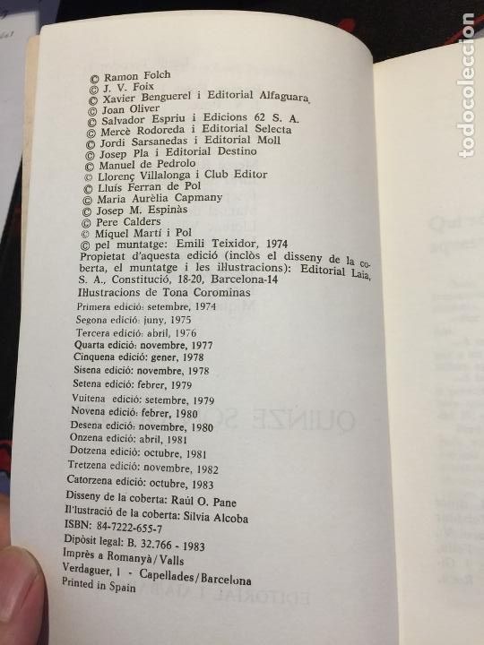 Libros de segunda mano: Quinze s&oacute;n quinze - Varios - Foto 4