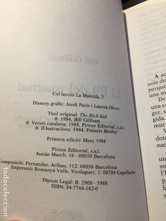 Libros de segunda mano: El fill del magnat - Bill Gillham - Foto 5