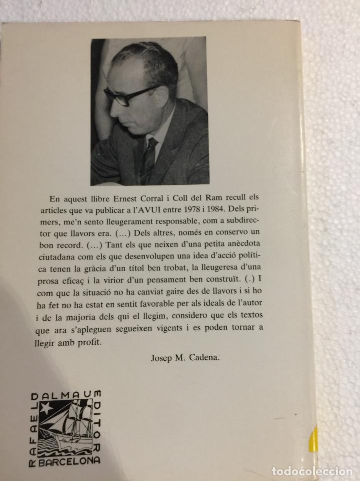 Libros de segunda mano: El retruc. articles de lAvui - E. Corral i Coll del Ram - Foto 2