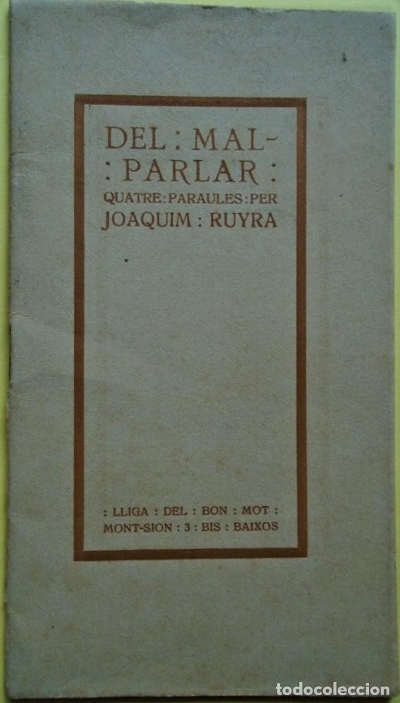 Livres d'occasion: Del Mal-Parlar. Quatre Paraules per... - Rutra, Joaquim.