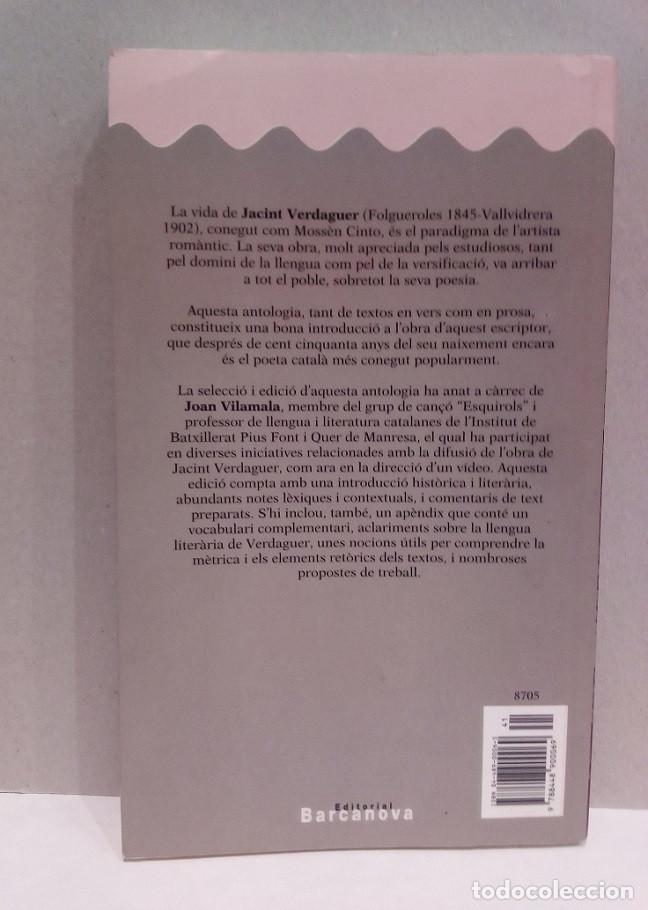 Libros de segunda mano: Libro: Antolog&iacute;a - Jacint Verdaguer - Foto 3