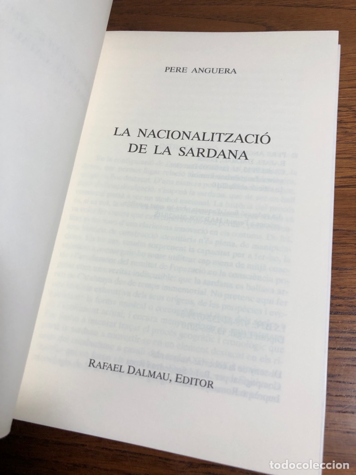 Libros de segunda mano: LIBRO LA NACIONALITZACIO DE LA SARDANA ( PERE ANGUERA) - Foto 2