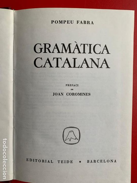 Libros de segunda mano: Gram&agrave;tica catalana - FABRA Pompeu - Foto 1