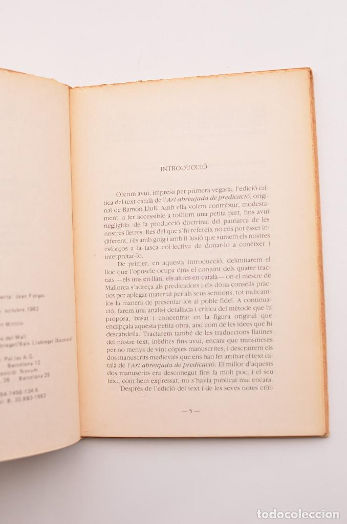 Libros de segunda mano: Art abreujada de predicaci&oacute; - LLULL, Ramon - Foto 3