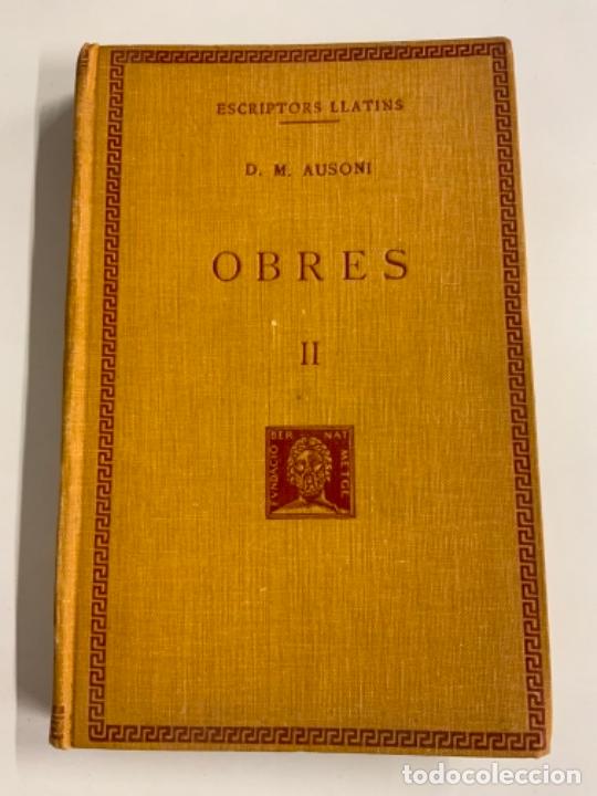 Libros de segunda mano: Libro OBRES II. En Catal&agrave;. De D. M. AUSONI. - Foto 1