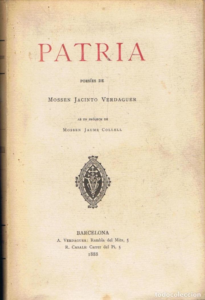 Libros de segunda mano: PATRIA. Poes&iacute;es - Foto 1