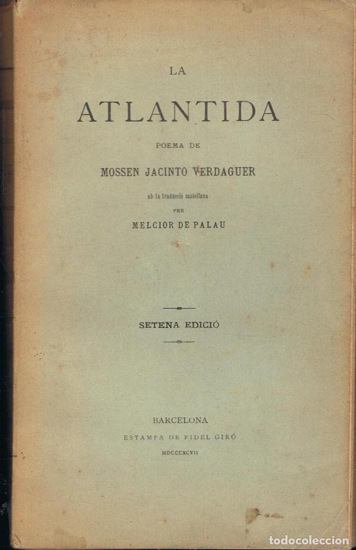 Libros de segunda mano: LA ATLANTIDA. Poema - Foto 1