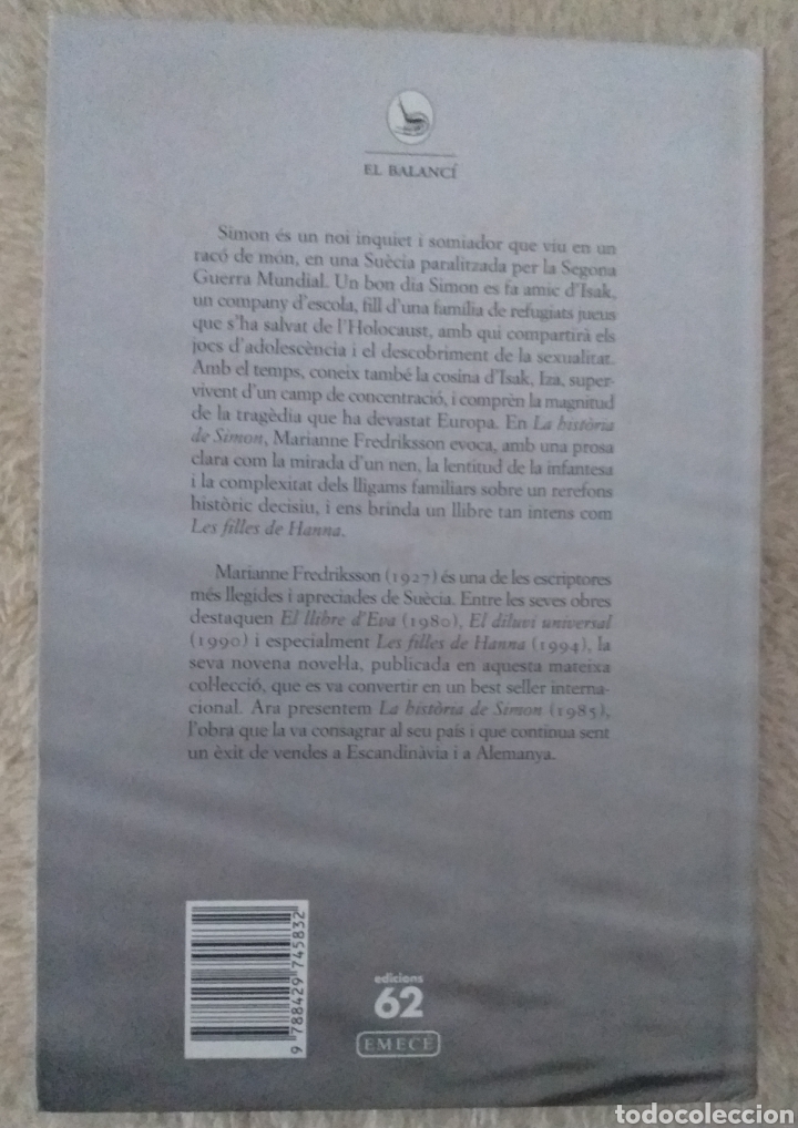Libros de segunda mano: Marianne Fredriksson - La historia de Simon - Foto 2