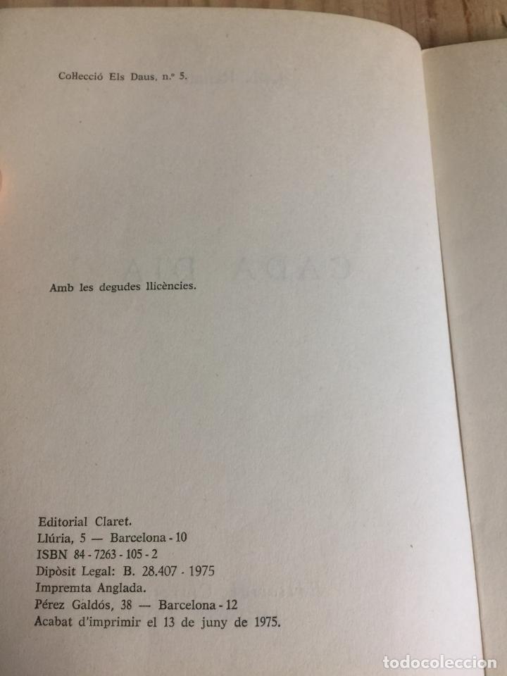 Libros de segunda mano: Cada dia - Jes&uacute;s Renau - Foto 3