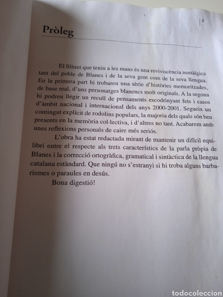 Libros de segunda mano: Libro COM &Eacute;REM I COM SOM. Rafel Comas. EN CATAL&Aacute;N. Blanes. - Foto 2