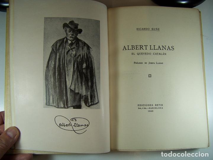 Libros de segunda mano: ALBERT LLANAS: EL QUEVEDO CATALAN - SU&Ntilde;E, RICARDO - Foto 1