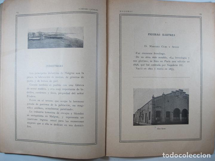 Libros de segunda mano: TURISMO CATAL&Aacute;N: MALGRAT - . - Foto 1