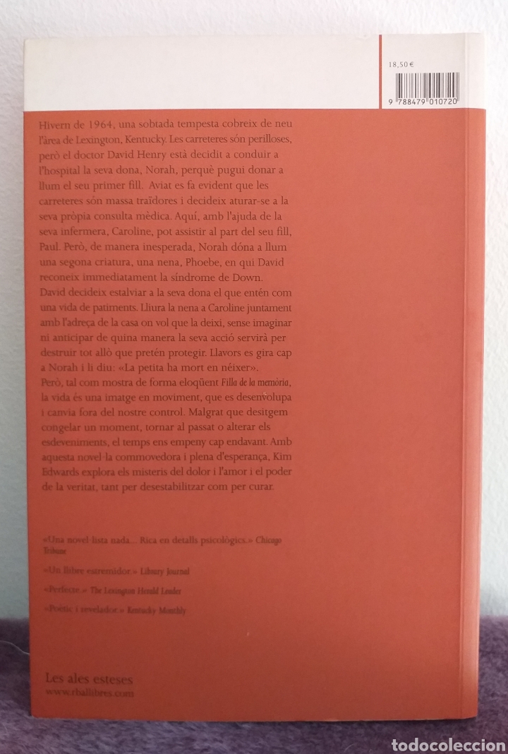 Libros de segunda mano: Kim Edwards - La filla de la memoria - Foto 2