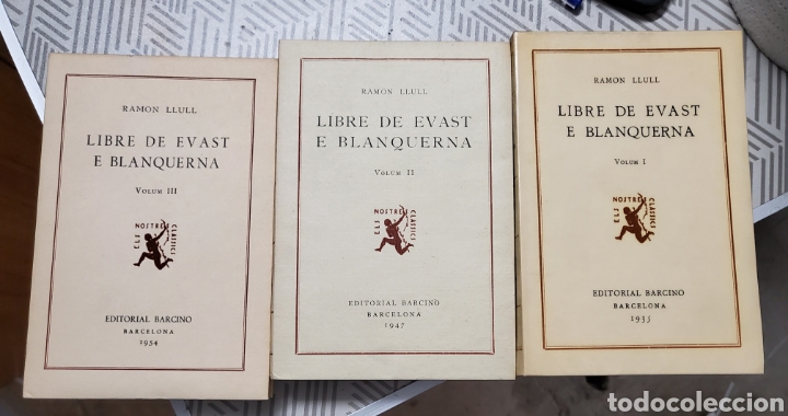 Libros de segunda mano: Libre de Evast e Blanquerna. Volum I, II e III - Llull, Ramon - Foto 1