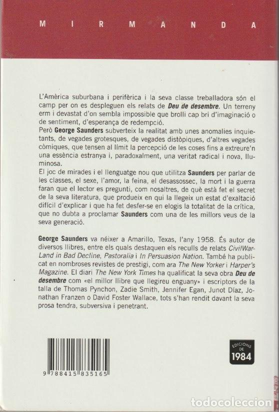 Libros de segunda mano: Deu de desembre de George Saunders (en catal&aacute;n) - Foto 2