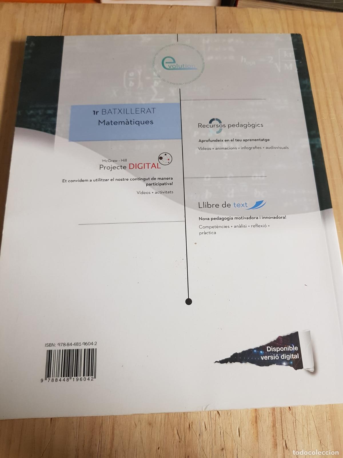 Libros de segunda mano: Matem&agrave;tiques 1r Batxillerat - VVAA - Foto 5