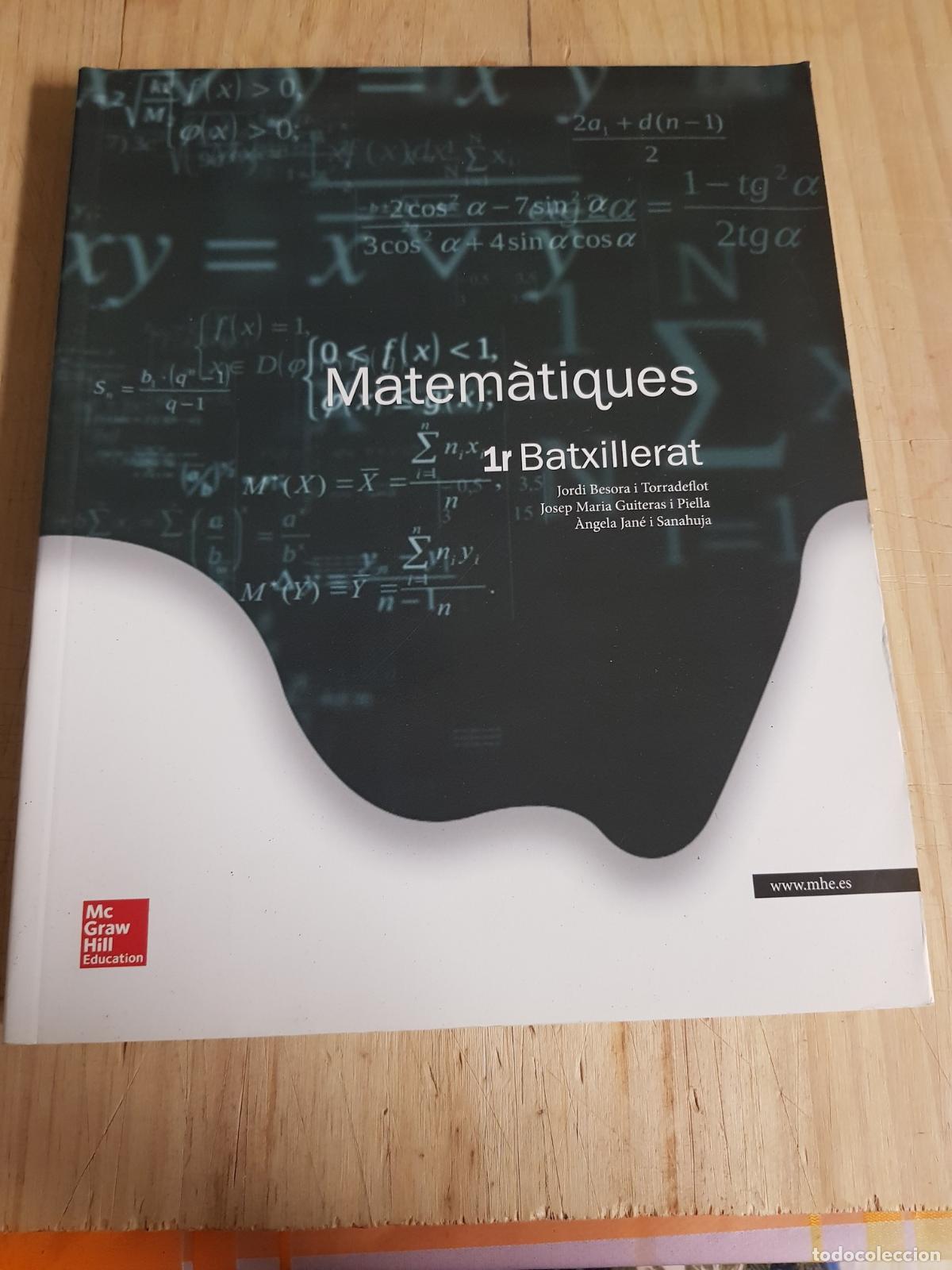 Libros de segunda mano: Matem&agrave;tiques 1r Batxillerat - VVAA - Foto 1