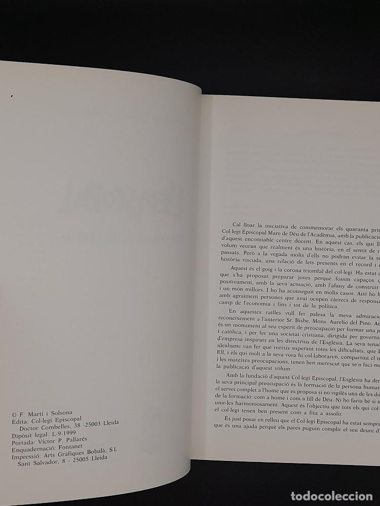 Libros de segunda mano: LEpiscopal &ndash; Un col&middot;legi de Lleida - Foto 2