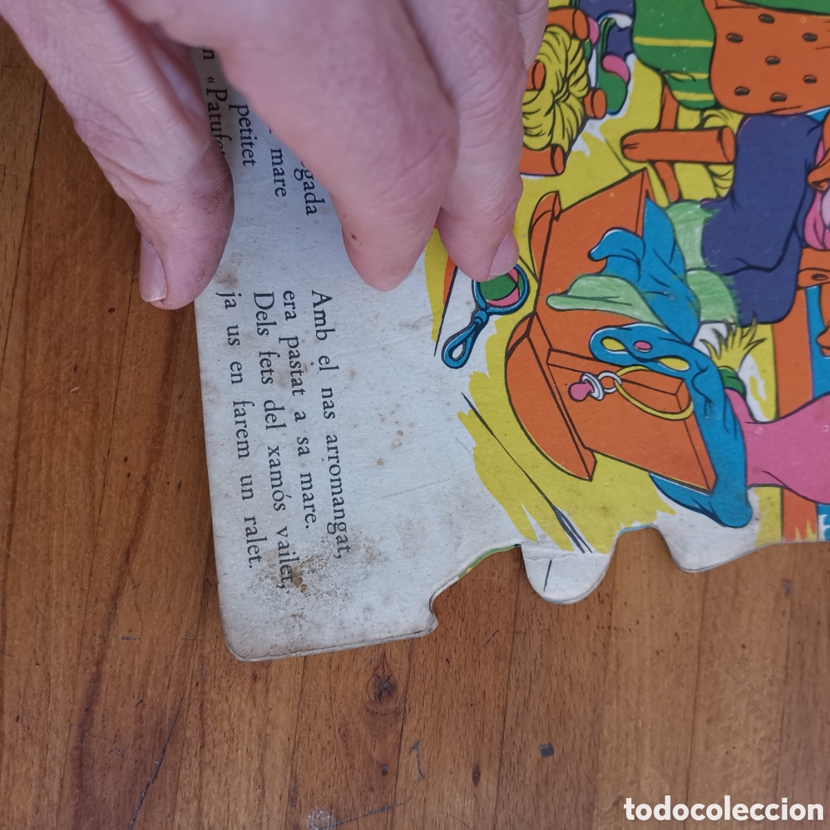 Libros de segunda mano: Libro en catal&aacute;n En Patufet a la panxa del bou. De 1960 - Foto 5