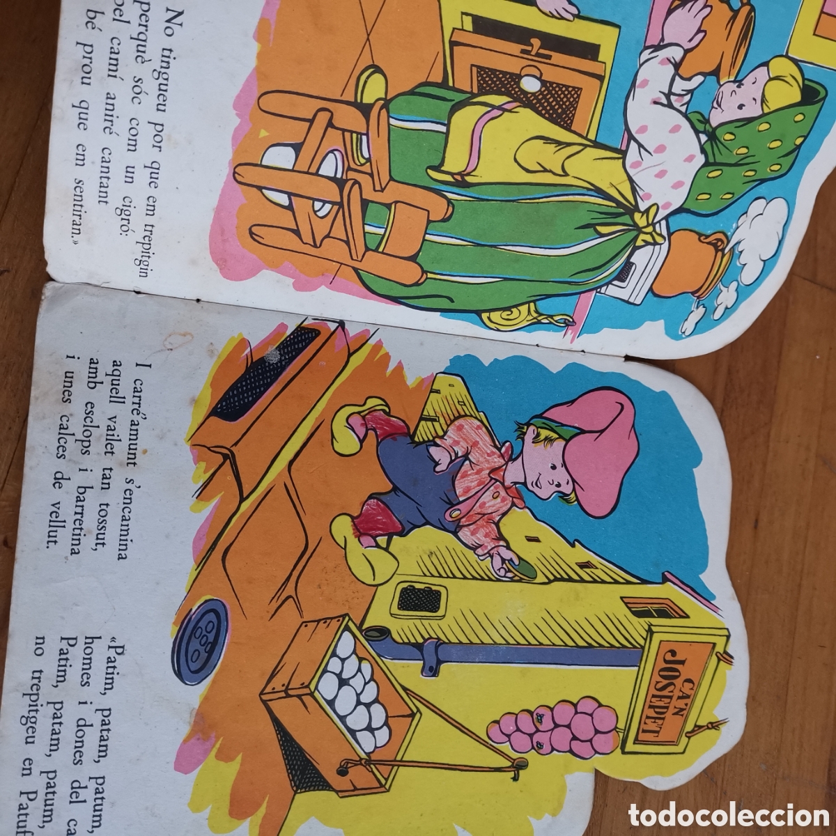 Libros de segunda mano: Libro en catal&aacute;n En Patufet a la panxa del bou. De 1960 - Foto 6