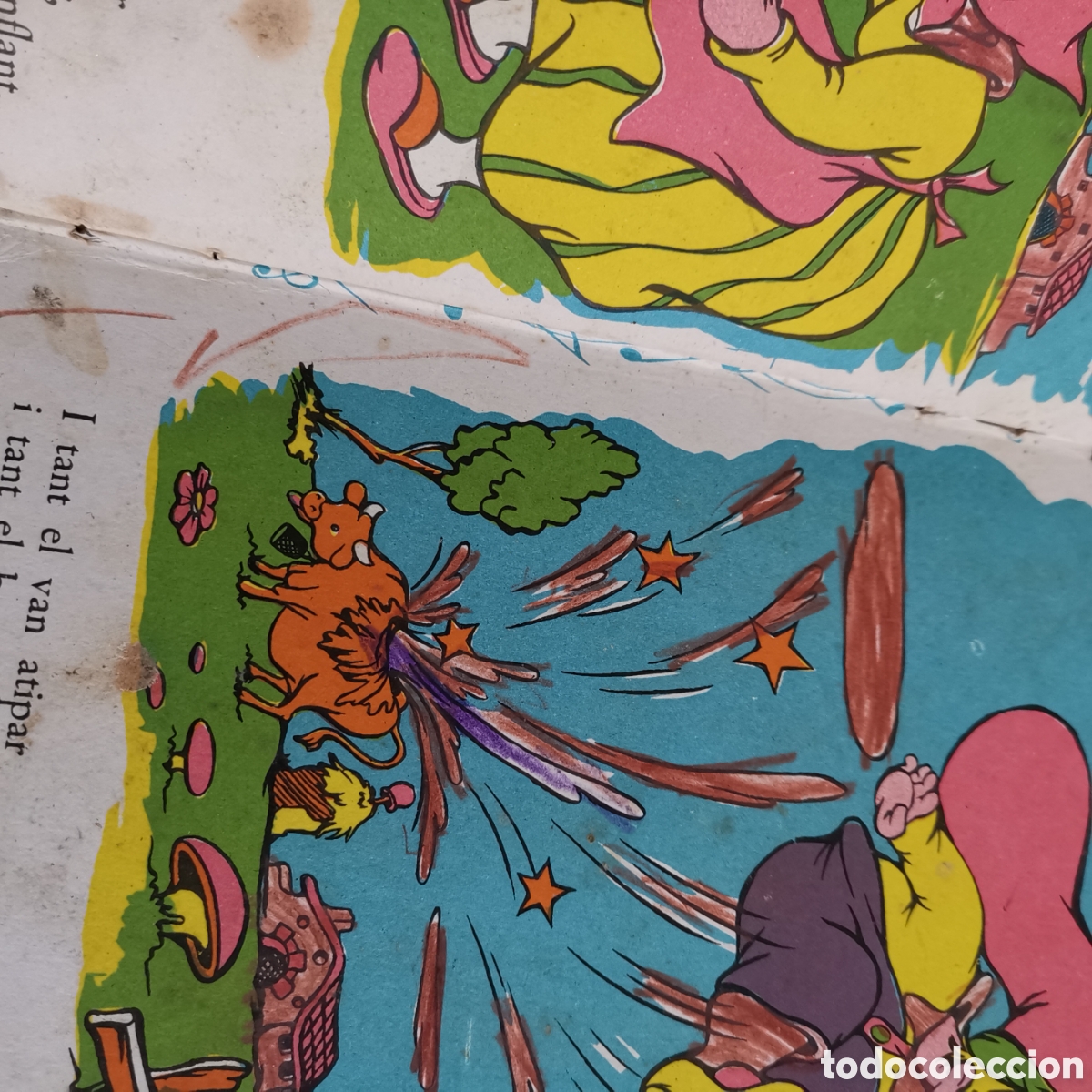 Libros de segunda mano: Libro en catal&aacute;n En Patufet a la panxa del bou. De 1960 - Foto 7
