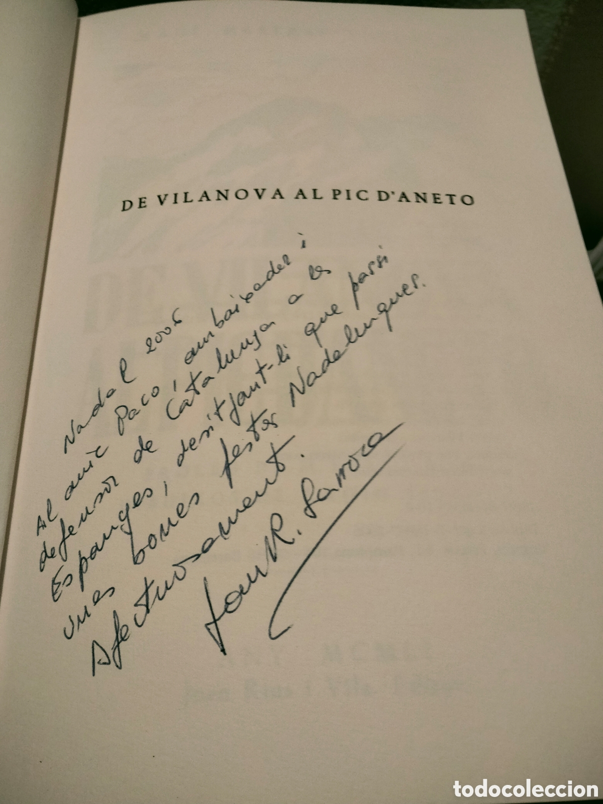 Libros de segunda mano: Libro De Vilanova al Pic dAneto Libro en catal&aacute;n - Foto 3
