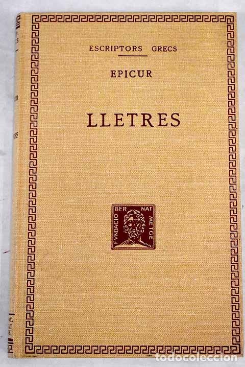 Libros de segunda mano: Lletres.- Epicuro - Foto 1